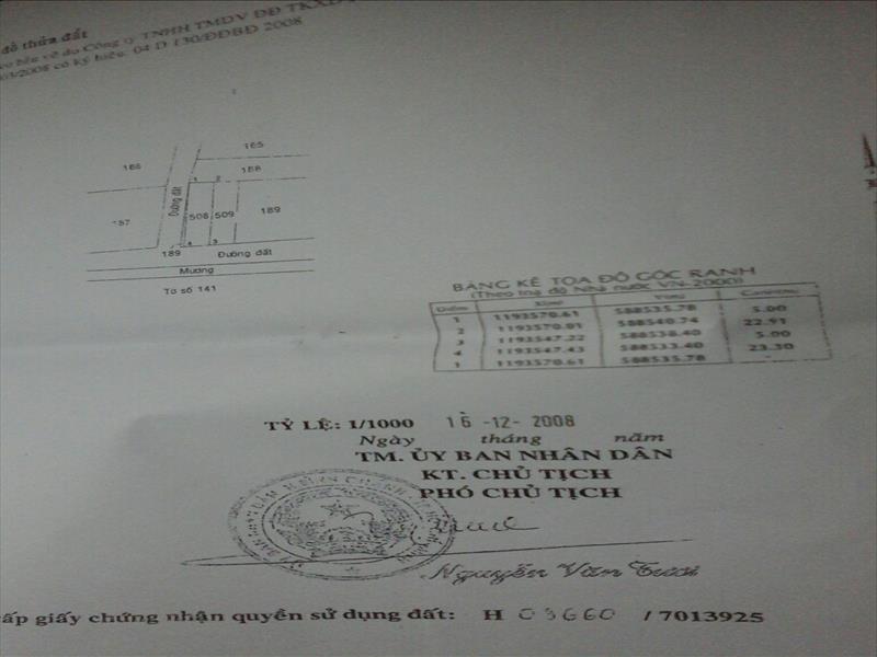 Bán lô góc diện tích 5x23 giá 1.6 tỷ Vĩnh Lộc B, Bình Chánh