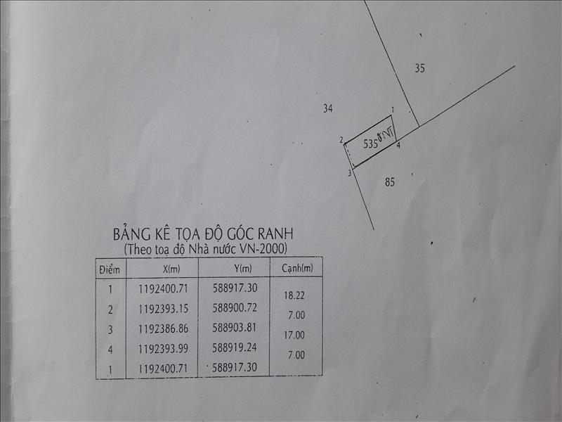 Bán lô đất 7x17 SHR đất ONT cuối đường Công Nghệ, Vĩnh Lộc B giá 1.7 tỷ