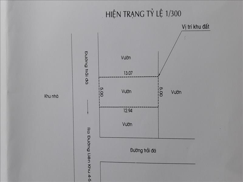 Bán đất cách chợ Bình Thành Bình Tân 100m 4x15 giá 780 triệu giấy tay vi bằng