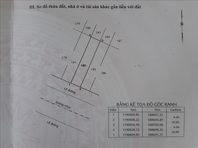 Bán đất SHR 4x20=80m² mặt tiền đường số 4 khu dân cư Vĩnh Lộc B, Ấp 1, Vĩnh Lộc B, Bình Chánh giá 3 tỷ thương lượng
