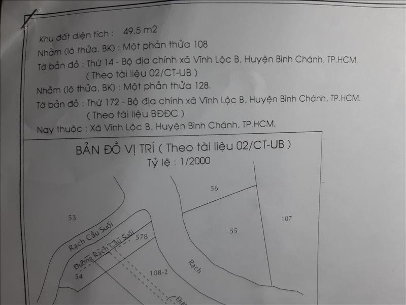 Bán đất 1 xẹt đường 1A nối dài, Vĩnh Lộc B, Bình Chánh giá 550 triệu
