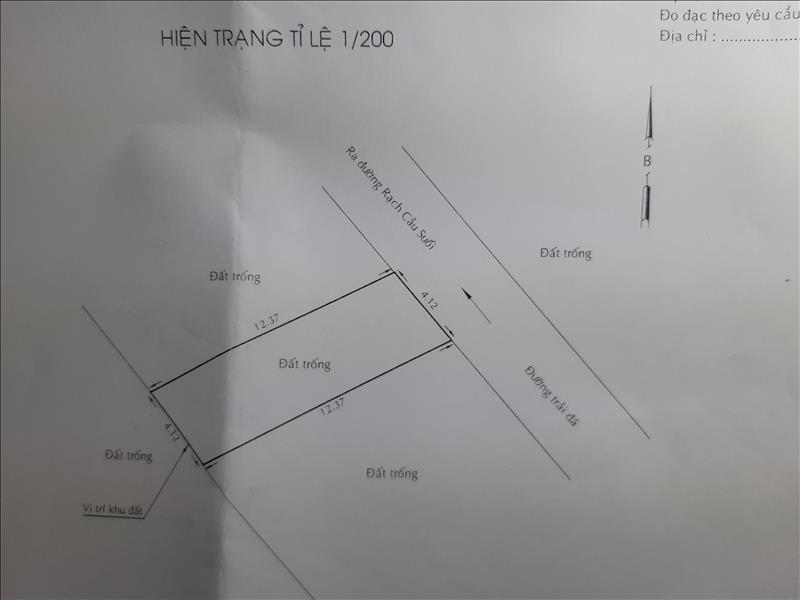 Bán đất 1 xẹt Công Nghệ Mới, Vĩnh Lộc B, Bình Chánh 490 triệu 4x1248m² giấy tờ hợp lệ