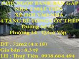 CHỦ NGỘP BANK BÁN GẤP NHÀ 2 MẶT TIỀN XE HƠI VÀO NHÀ 4 TẦNG BÊ TÔNG CỐT THÉP