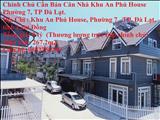 Chính Chủ Cần Bán Căn Nhà Khu An Phú House Phường 7, TP Đà Lạt