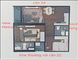 Bán căn hộ 2 ngủ 2 WC số 23 giá 1529 tỷ chung cư Hoàng Huy Grand